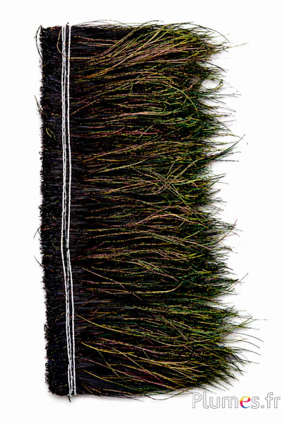 Pfau blau Kragen - Fadenlänge 15-20 cm - schwarz